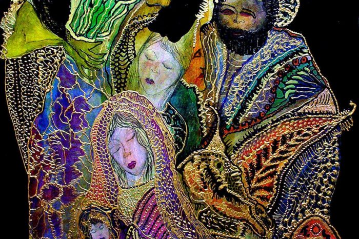 Madonna del coccodrillo quadro Roberto Fregosi