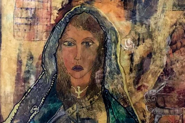 Dama della cultura quadro Roberto Fregosi pittore Novara art