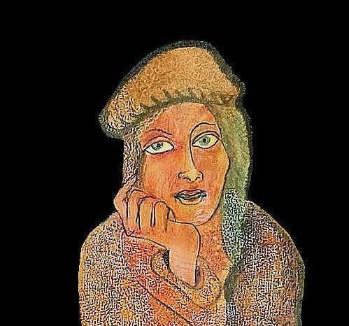 Pensavo quadro Roberto Fregosi pittore Novara art