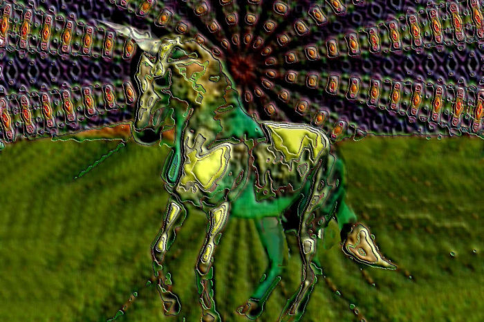 Unicorno quadro Roberto Fregosi Novara