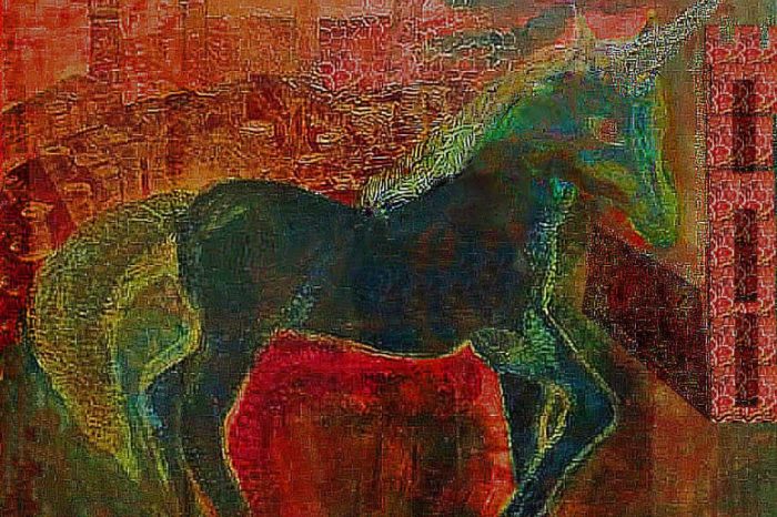 Unicorno quadro Roberto Fregosi Novara