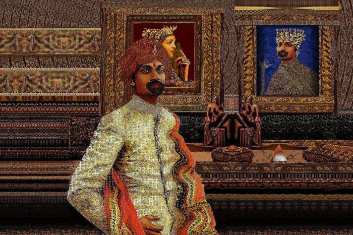 Indian Family quadro Roberto Fregosi pittore Novara