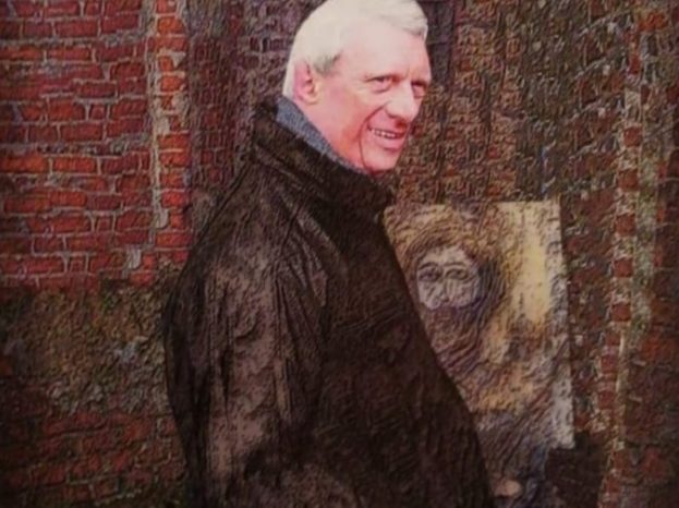 Ezio e la badia quadro Roberto Fregosi pittore Novara